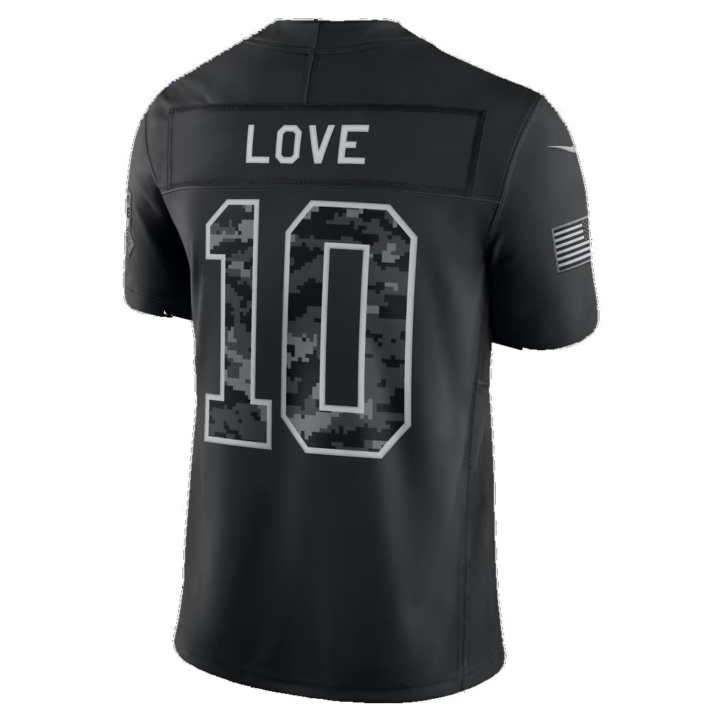 GB.Packers #10 Jordan Love Black 2026 Salute to Service Stitched Limited Football jersey MWATKINS