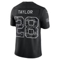 IN.Colts #28 Jonathan Taylor Black 2026 Salute to Service Stitched Limited Football jersey MWATKINS