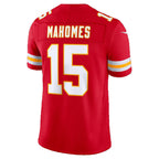 KC.Chiefs #15 Patrick Mahomes Red Team Vapor F.U.S.E.Limited Stitched Football Jerseys