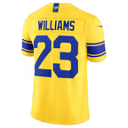 LA.Rams #23 Kyren Williams Classic Sol Vapor F.U.S.E. Stitched Limited Jersey MWATKINS