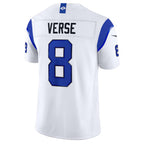 LA.Rams #8 Jared Verse White Alternate Fearsome White Vapor F.U.S.E. Stitched Limited Jersey MWATKINS