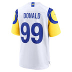 LA.Rams #99 Aaron Donald White Game Jersey MWATKINS