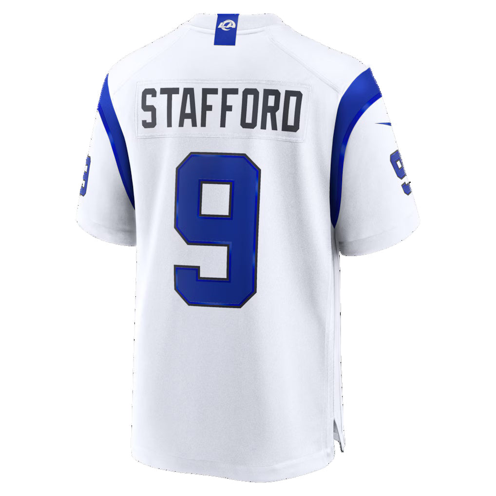 LA.Rams #9 Matthew Stafford Fearsome White Game Stitched Football Jerseys
