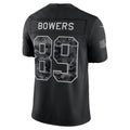 LV.Raiders #89 Brock Bowers Black 2026 Salute to Service Stitched Limited Football jersey MWATKINS