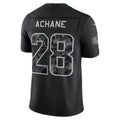M.Dolphins #28 De¡¯Von Achane Black 2026 Salute to Service Stitched Limited Football jersey MWATKINS