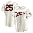 Minnesota Twins #25 Byron Buxton Cream 2026 Field of Dreams Stadium Stitched Baseball Jerseys