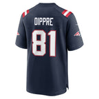 NE.Patriots #81 CJ Dippre Navy Team Game Jersey MWATKINS