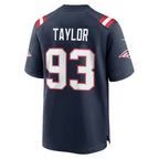 NE.Patriots #93 Leonard Taylor Navy Team Game Jersey MWATKINS
