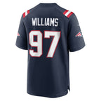 NE.Patriots #97 Milton Williams Navy Team Game Jersey MWATKINS
