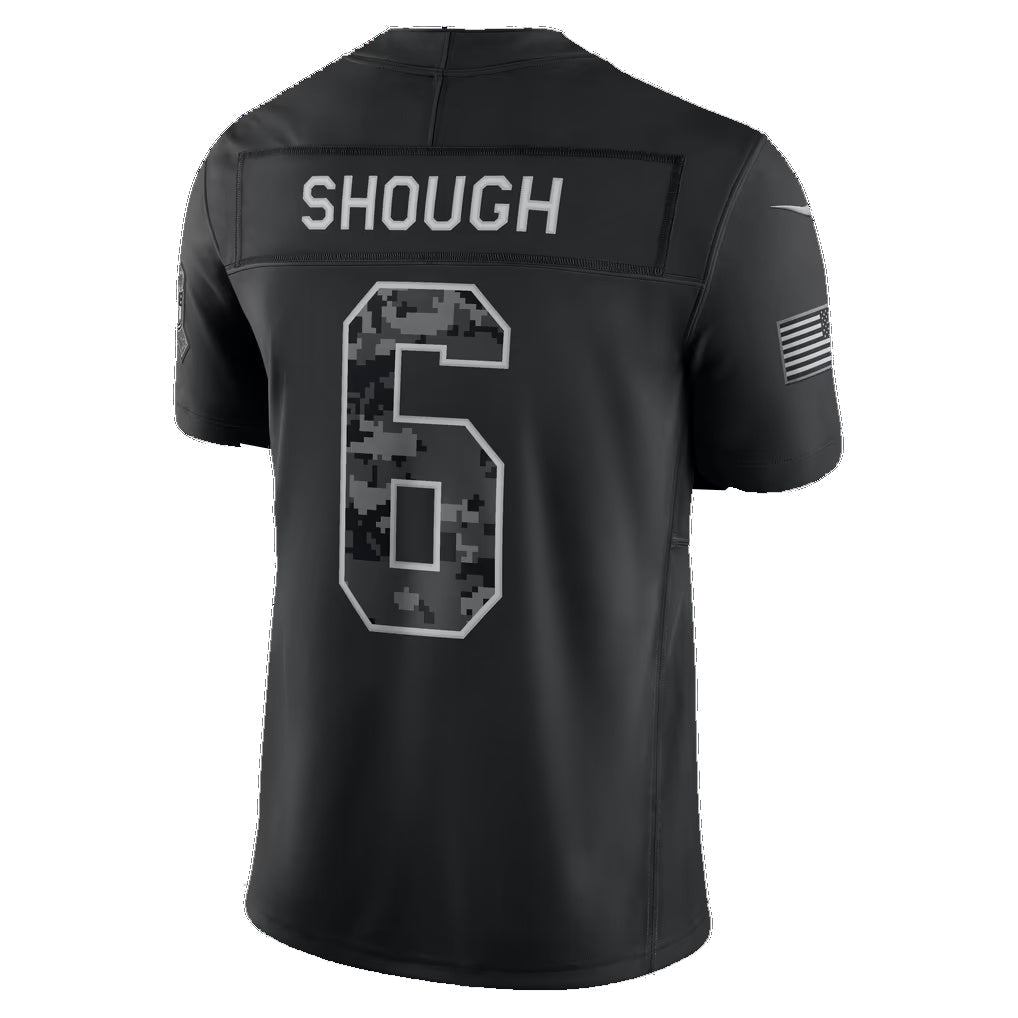 NO.Saints #6 Tyler Shough Black 2026 Salute to Service Stitched Limited Football jersey MWATKINS