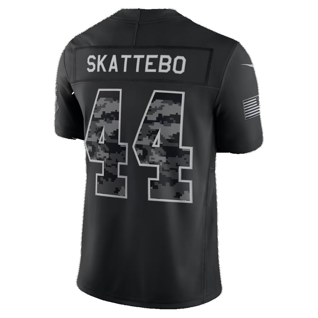 NY.Giants #44 Cam Skattebo Black 2026 Salute to Service Stitched Limited Football jersey MWATKINS