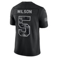NY.Jets #5 Garrett Wilson Black 2026 Salute to Service Stitched Limited Football jersey MWATKINS