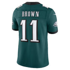 P.Eagles #11 A.J. Brown Midnight Green Team Vapor F.U.S.E. Limited Stitched Football Jerseys