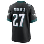 P.Eagles #27 Quinyon Mitchell Black Alternate Game Jersey MWATKINS