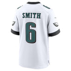 P.Eagles #6 DeVonta Smith White Game Jersey MWATKINS