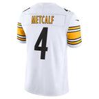 P.Steelers #4 DK Metcalf White Vapor F.U.S.E. Stitched Limited Jersey MWATKINS
