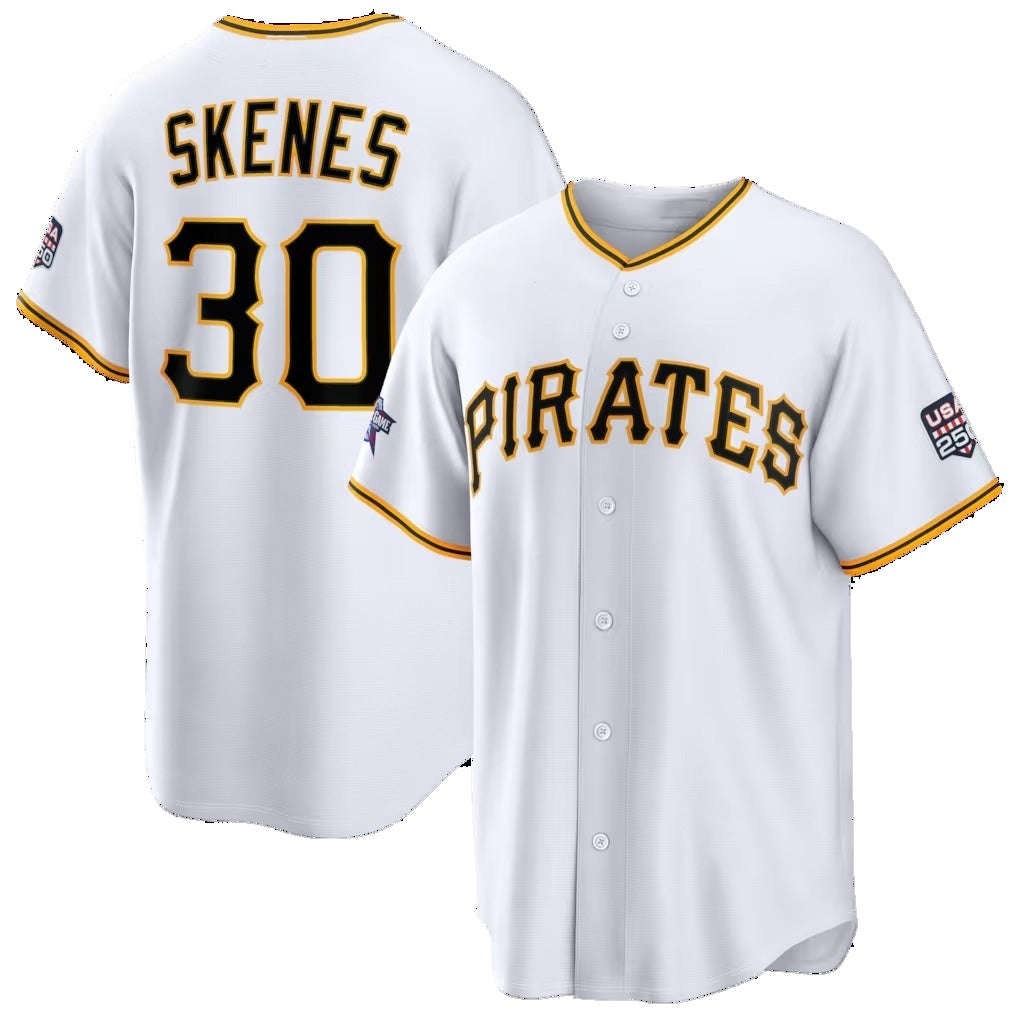 Pittsburgh Pirates #30 Paul Skenes 2026 All-Star Game White Replica Stitched Baseball Jerseys