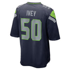 S.Seahawks #50 Jared Ivey College Navy Team Game Jersey MWATKINS