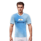 Custom Argentina Soccer Jersey for Adult Kids Personalized Name Number Football Team Shirt Training Sportswear