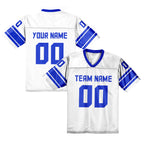 Custom American Football Jersey Personalized Printed Team Name Number Navy Blue Football Shirt for Men Women Youth Fans Gift
