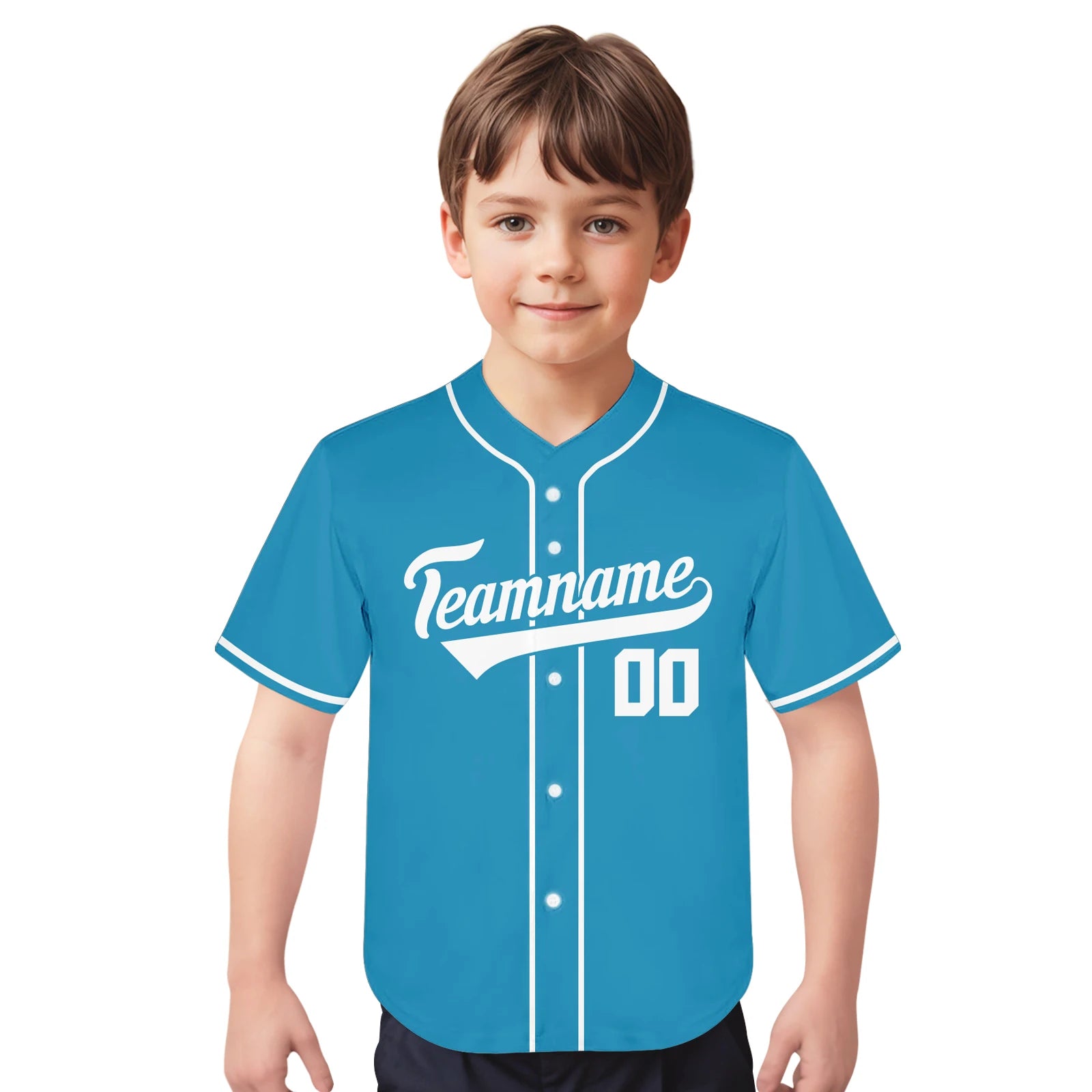 Custom Kids Baseball Jersey Personalized Plain Baseball Uniform with Printed Name Number Baseball Team Shirt Youth Fans Gift