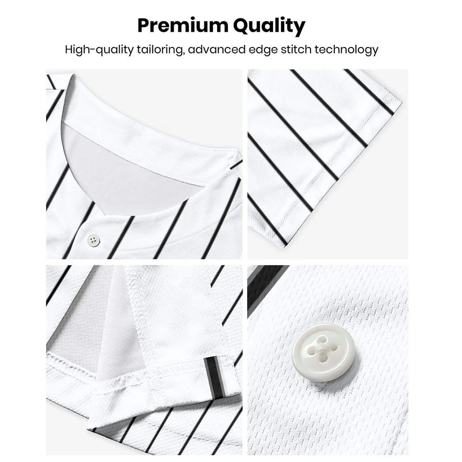 Men's Custom Baseball Jersey Solid Pinstripe Personalized Name Number Printing Fans Gift Baseball Team Shirt for Sportswear