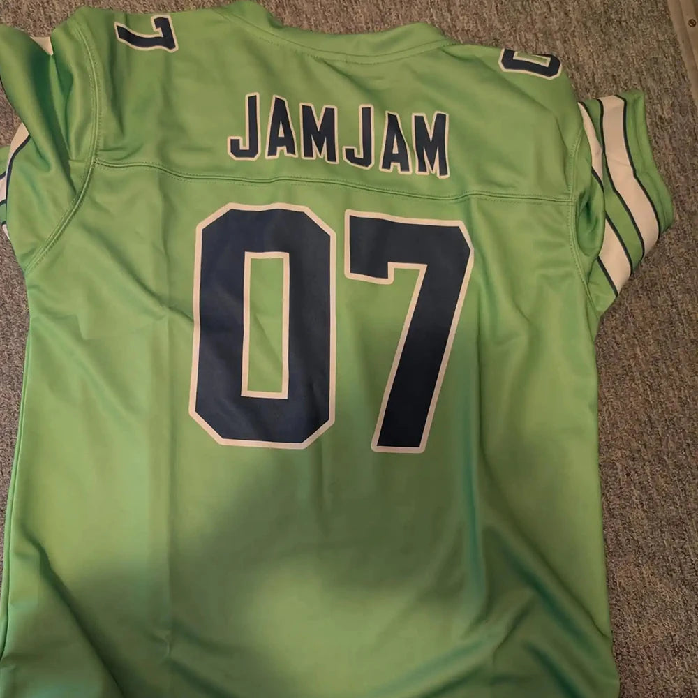 Personalized Gray Green American Football Jersey Custom Print Team Name Number Training Jersey Men Women Youth Fans Shirt