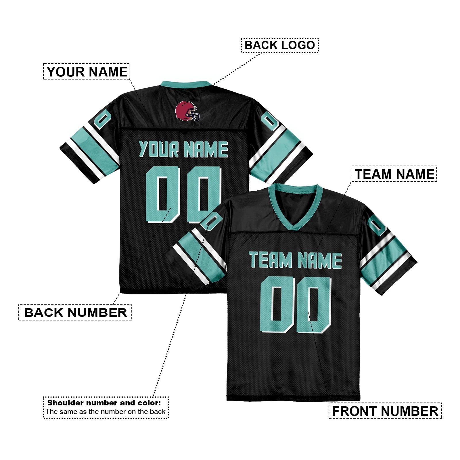 Custom Red American Football Jersey Personalized Football Shirt with Team Name Number Fans Men Women Youth Kids Top Streetwear