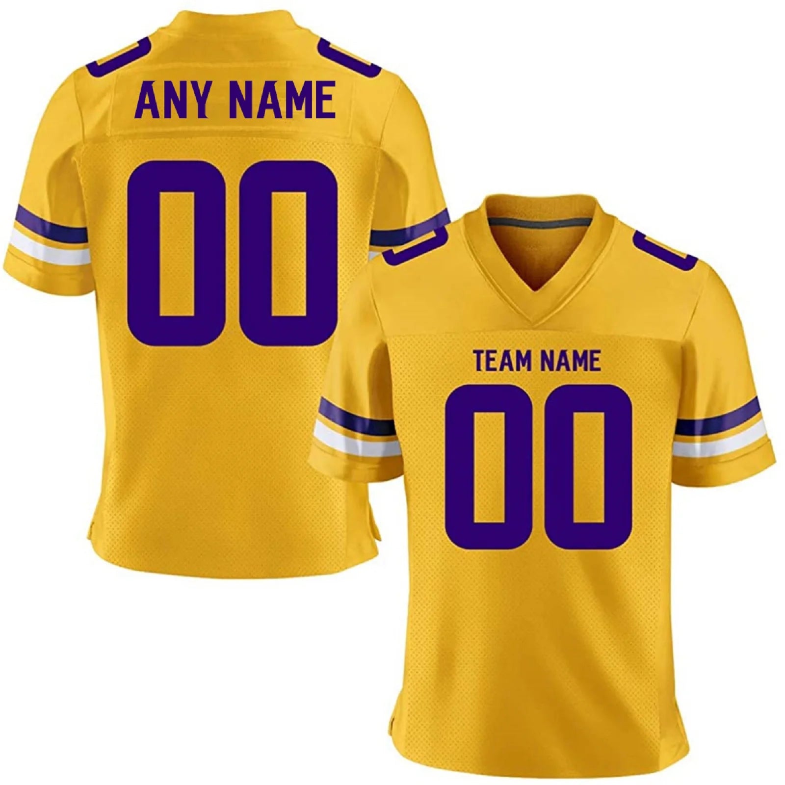 Custom Purple American Football Jersey Personalized Team Name Number Football Shirt for Men Women Youth Kids Fans