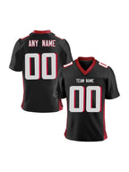 Custom American Football Jersey Black White Men Women Kids Personalized Printed Team Name Number Sports Uniform Fans Gift