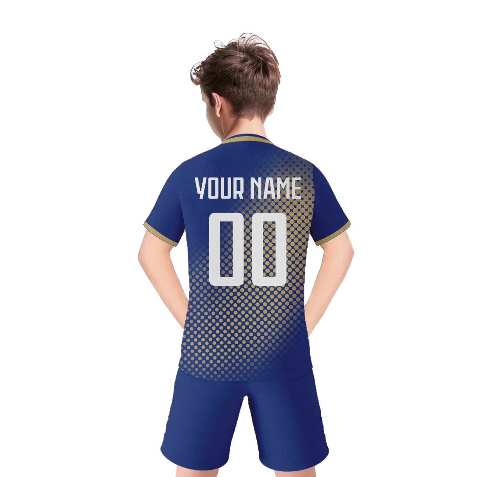France Kids Football Jersey Custom Soccer Kit Youth Team Uniform Personalized Name Number Training Set Boys Girls Fans Gift
