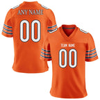 Custom American Football Jersey White Personalized Football Shirt with Printed Team Name Number Football Fans Gift for Adult Kid