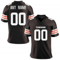 Custom Brown American Football Jersey Personalized Printed Team Name Number Adult Kids Quick-Drying Training Football Shirt