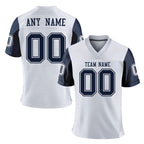 Custom American Football Jersey with Name Number, Personalized Navy Team Jersey Shirt, Sports Gift for Players, Fans, Men & Kids