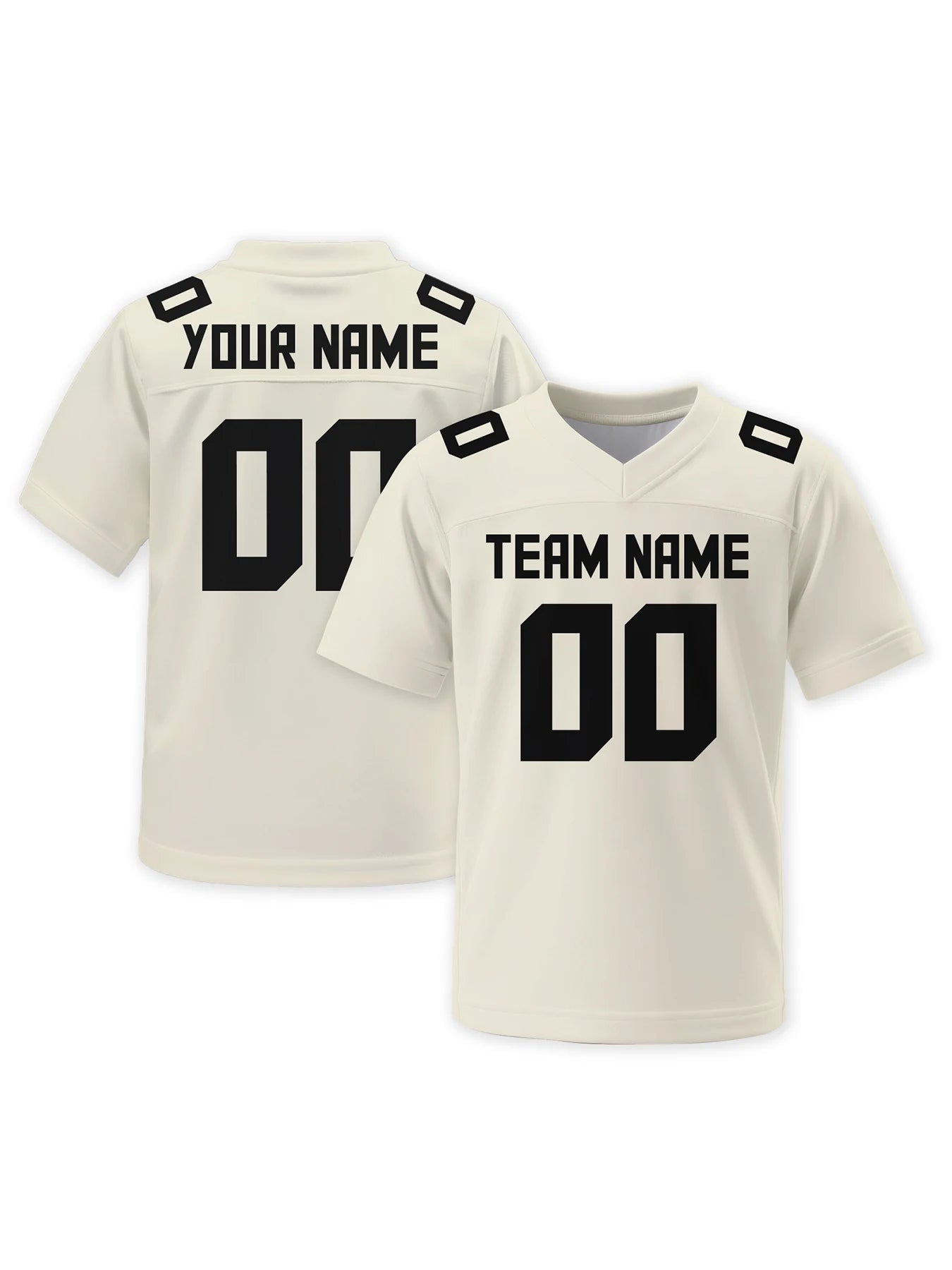 Custom Men's American Football Jersey Personalized Name Number Solid Color Football Team Uniform Sports Jersey
