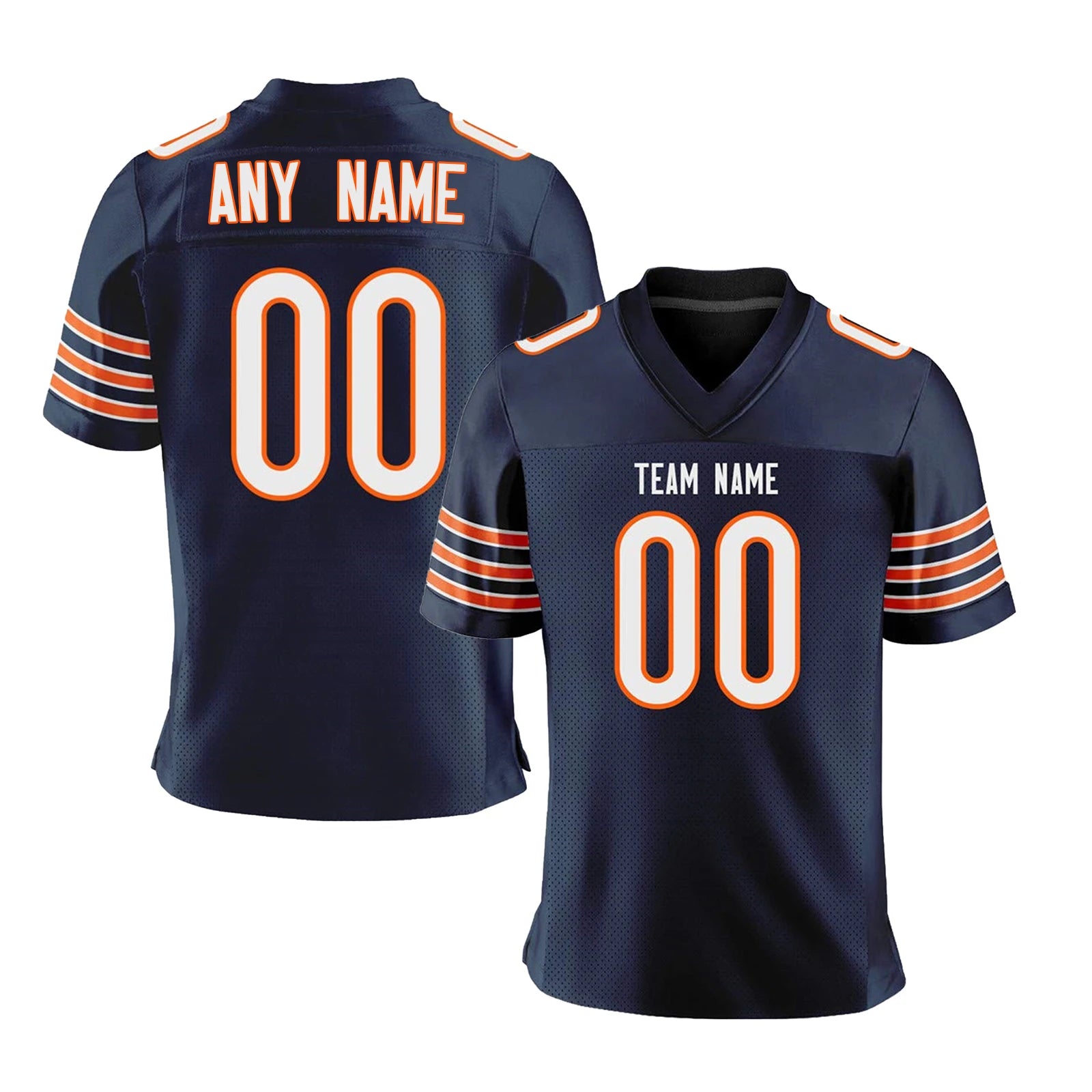 Custom American Football Jersey White Personalized Football Shirt with Printed Team Name Number Football Fans Gift for Adult Kid