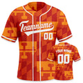 Custom Baseball Jersey Black Orange Baseball Shirt  Personalized Name Number Team Uniform for Men Women Youth Kids Fans Gift
