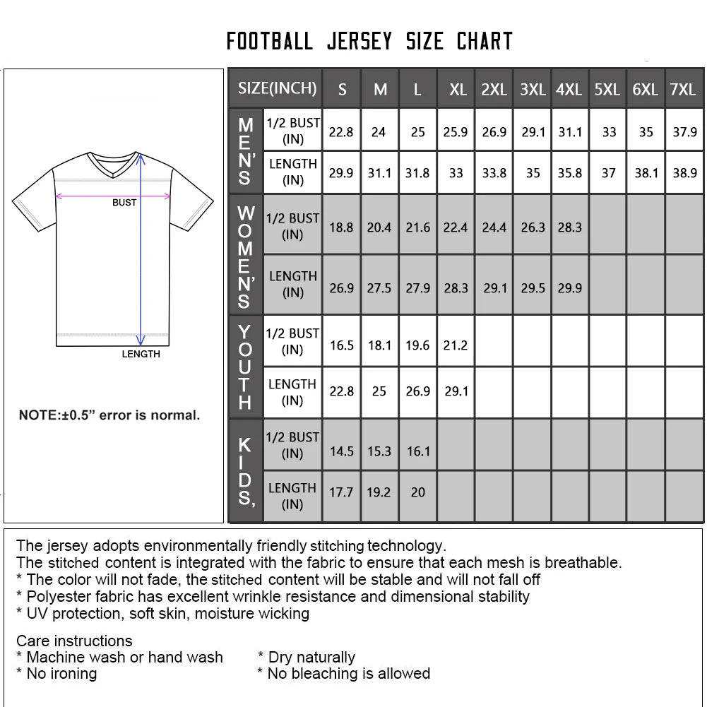 Custom American Football Jersey White Personalized Football Shirt with Team Name Number Football Fans Gfit for Adults Kids