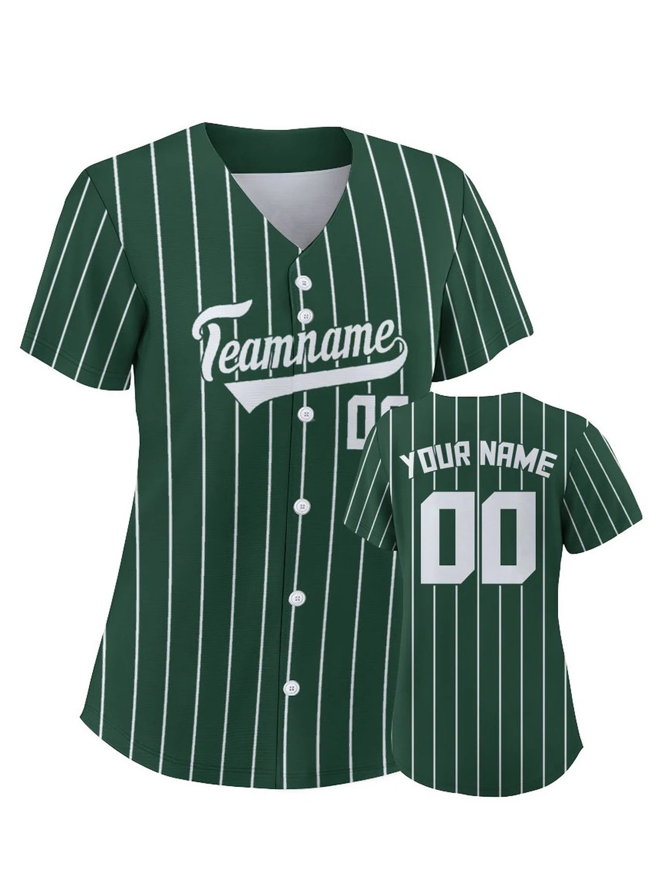 Women's Custom Pinstripe Baseball Jersey Personalized Team Name Number Breathable Baseball Shirts for Team Sportswear S-4XL