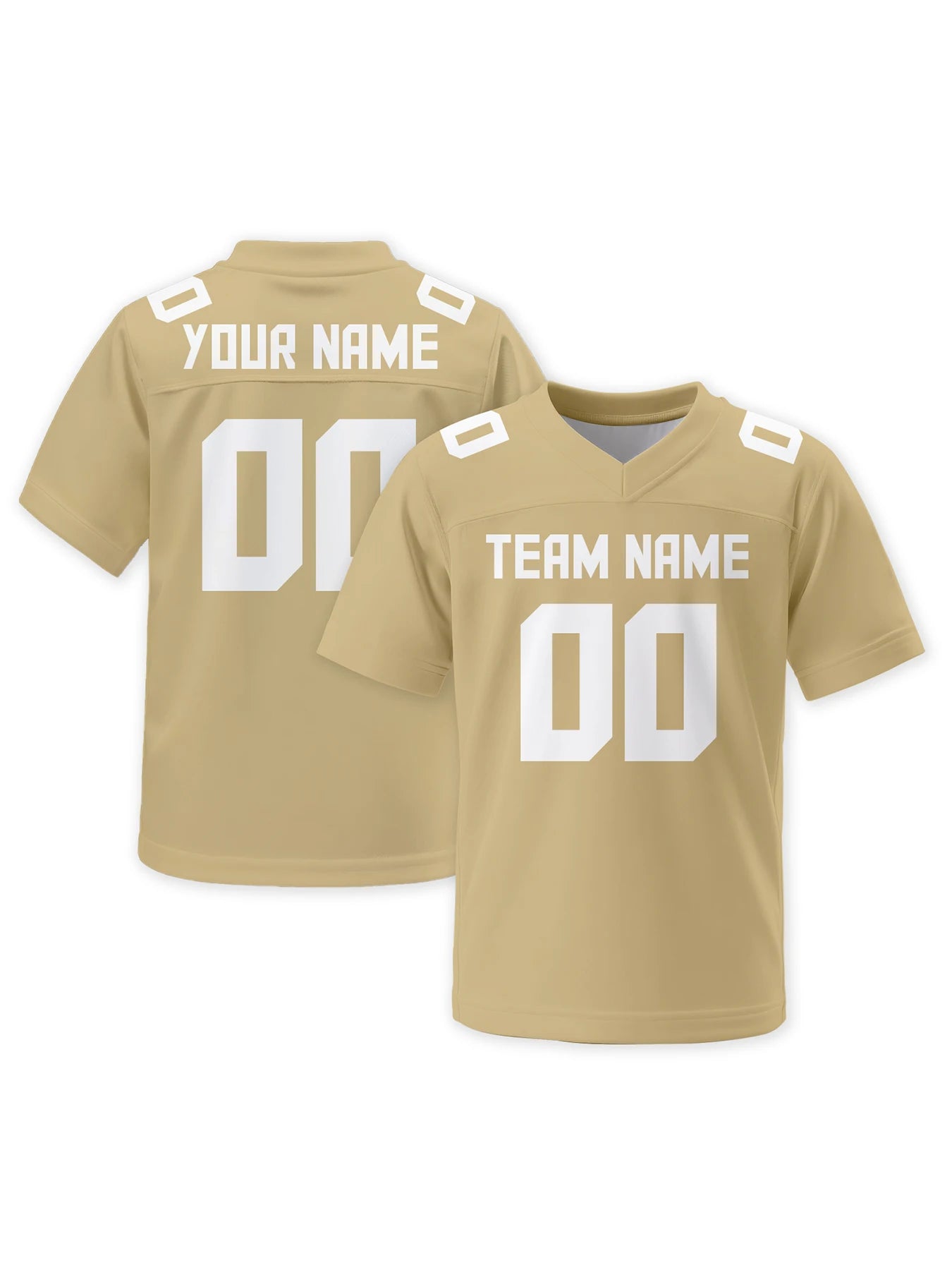 Custom Men's American Football Jersey Personalized Name Number Solid Color Football Team Uniform Sports Jersey