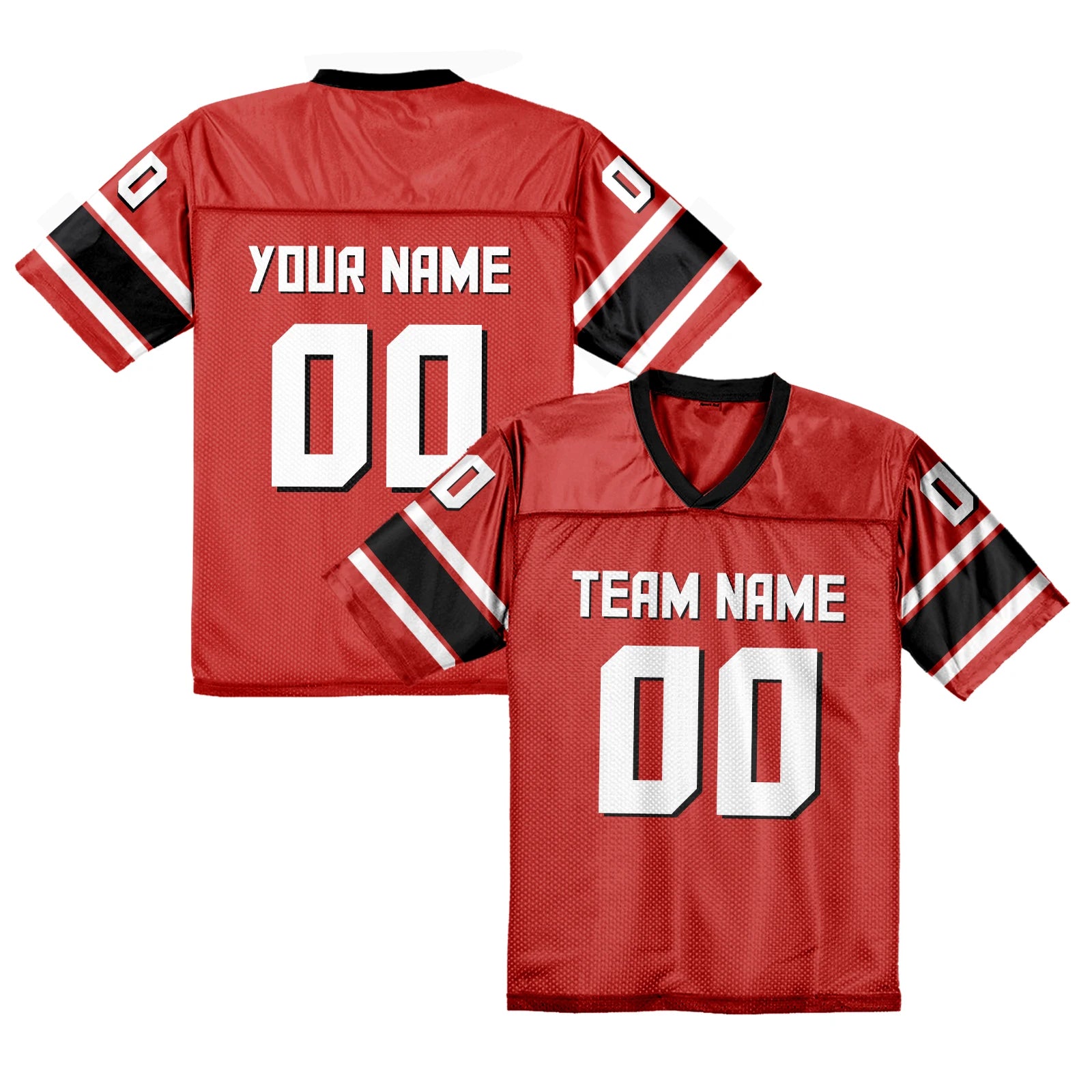 Custom American Football Jersey for Men Women Black Orange Personalized Printed Football Shirt with Team Name Number Fans Gift