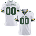 Custom Gold Green American Football Jersey for Men Women Youth Personalized Printed Team Name Number Football Shirt