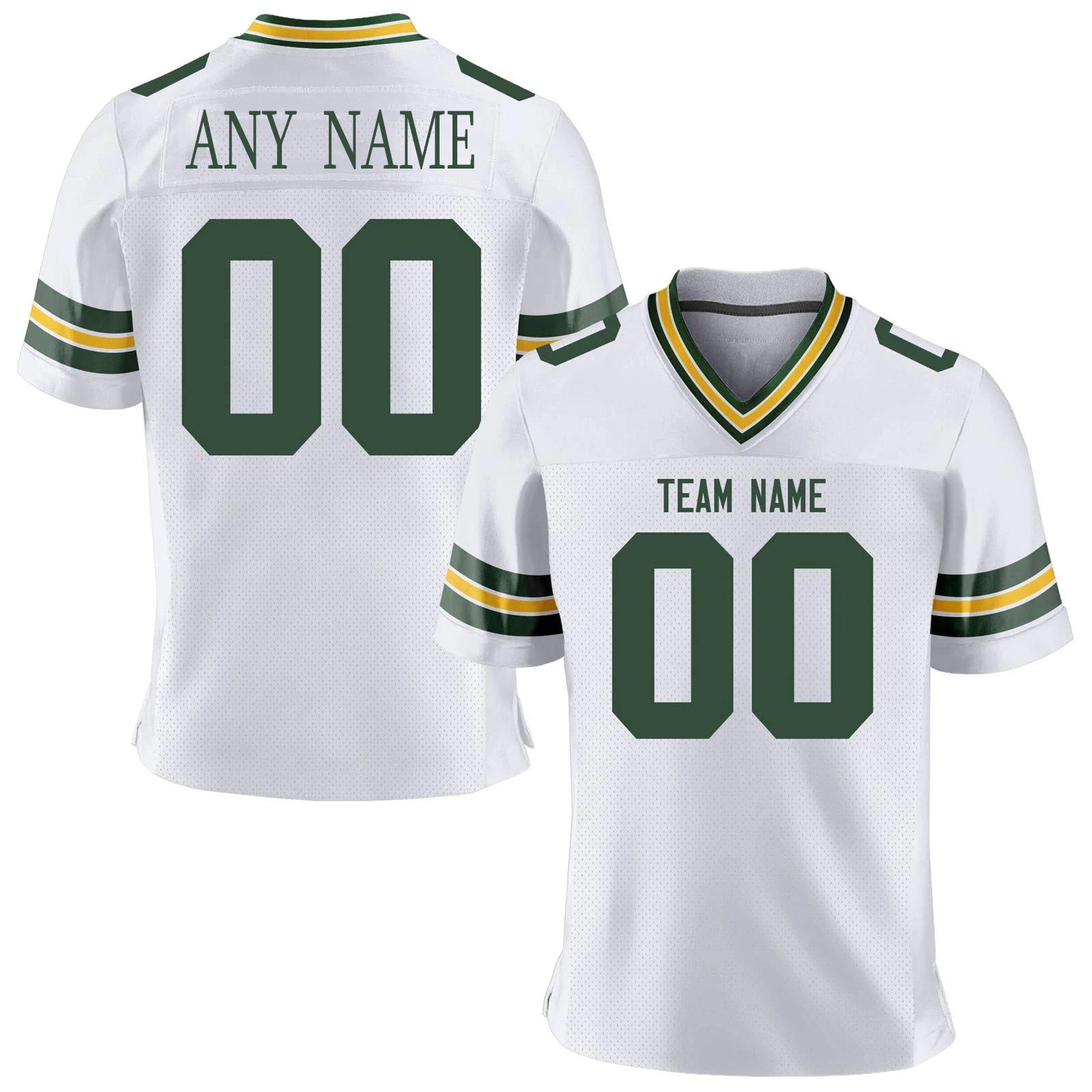 Custom Football Jersey, White American Football Shirt with Name Number, Personalized Gifts for Football Lovers Men Women Youth