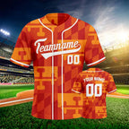 Custom Baseball Jersey Black Orange Baseball Shirt  Personalized Name Number Team Uniform for Men Women Youth Kids Fans Gift