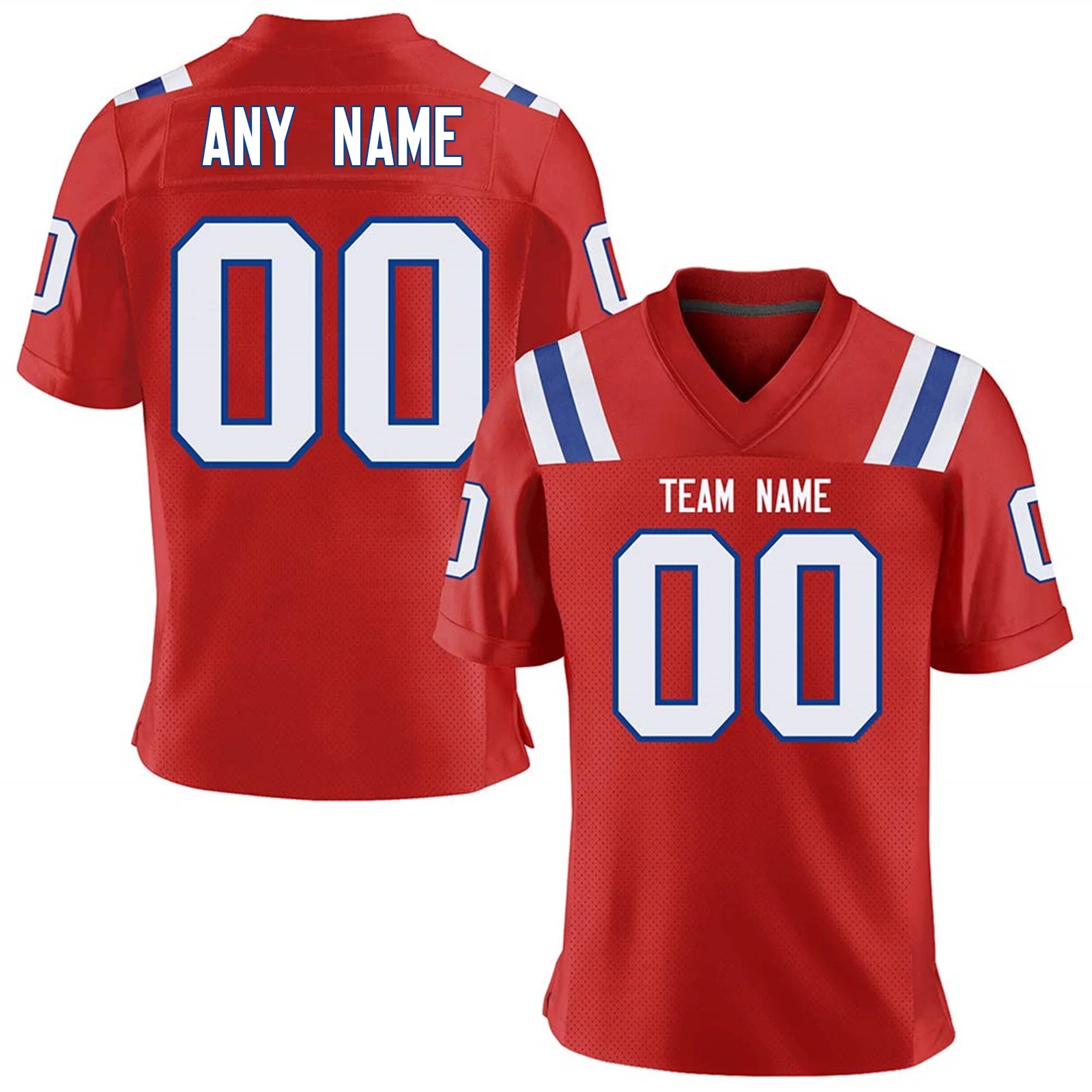 Personalized American Football Jersey, Navy White Custom Football Shirt, Printed Name Number Football Gift for Men Women Fans