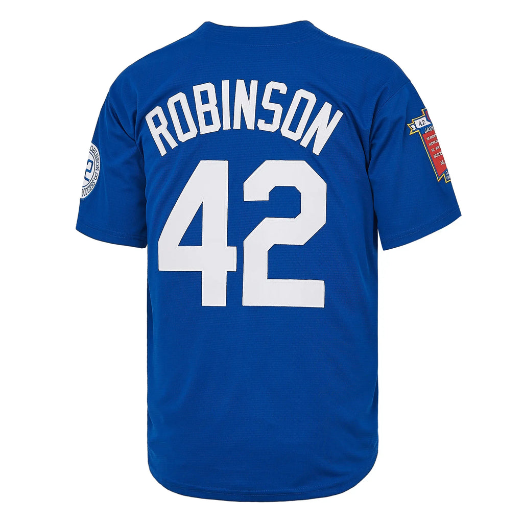SEASONMARK 2026 Men's Royal Blue Legend 3D Printed Vintage Baseball Jersey Hip Hop 42 Vintage Style Streetwear