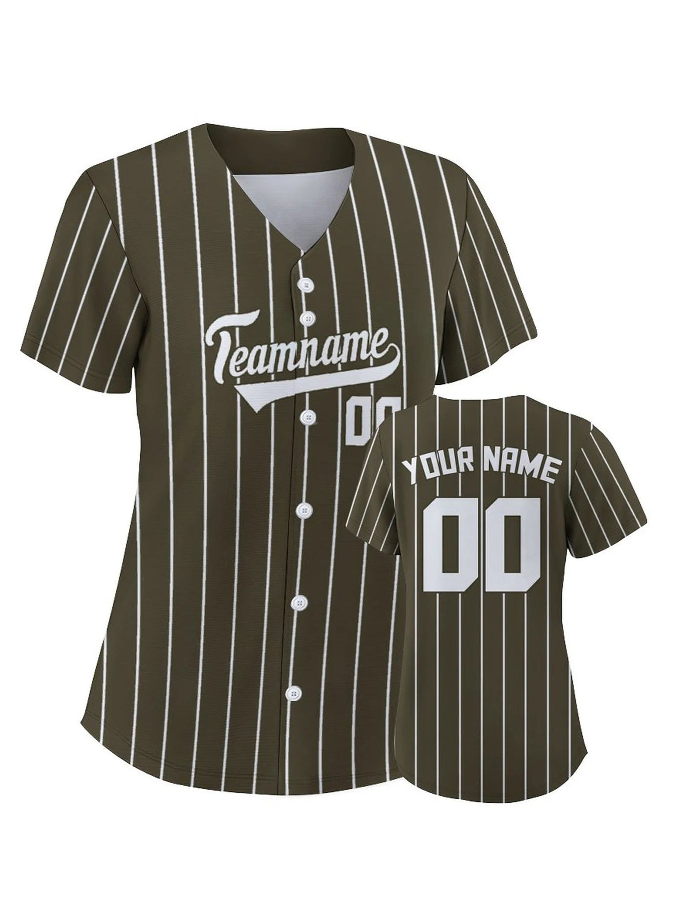 Women's Custom Pinstripe Baseball Jersey Personalized Team Name Number Breathable Baseball Shirts for Team Sportswear S-4XL