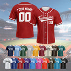Custom Baseball Jersey for Kids Youth Plain Personalized Baseball Uniform with Printed Team Name Number Baseball Shirt Fans Gift