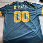 Custom Green American Football Jersey for Men Women Youth, Personalized Football Shirt with Printed Team Name Number Fans Gift