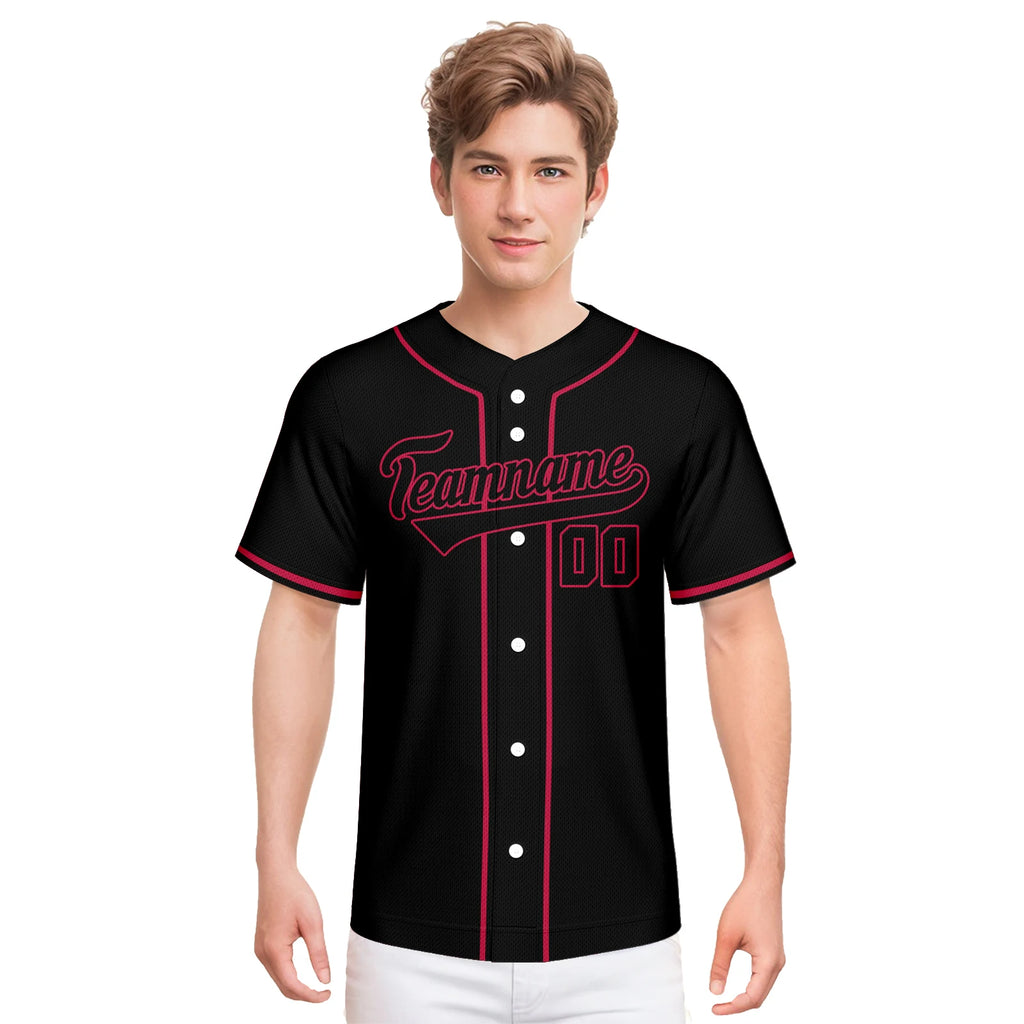 Custom Black Baseball Jersey with Skull Personalized Name Number Shirt Men Women Youth Kids Party Halloween Streetwear